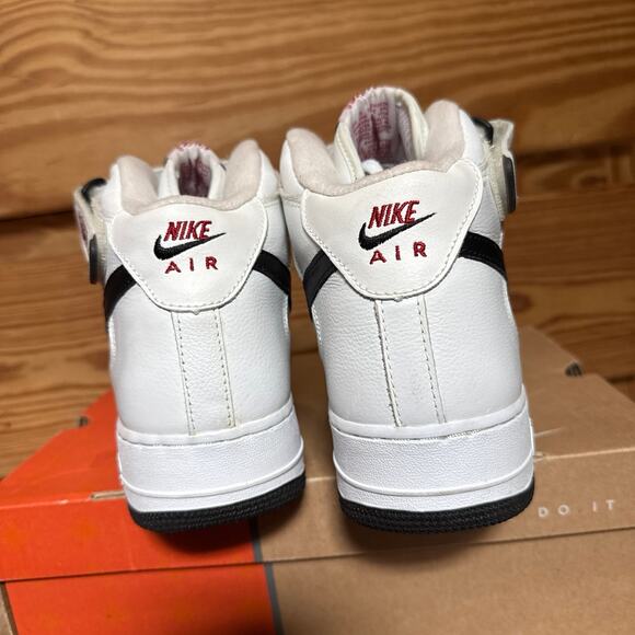 2003 Nike Air Force 1 Mid NYC White Black Varsity Red main image 3